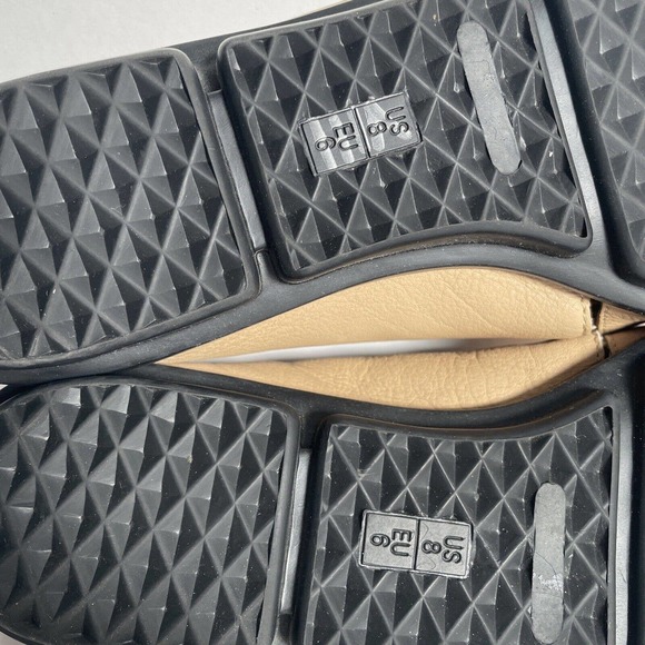 Aerosoles Aerology Flex Flat Slots Of Fun 8 M Beige Tan Leather Woman’s Shoes - Picture 13 of 13